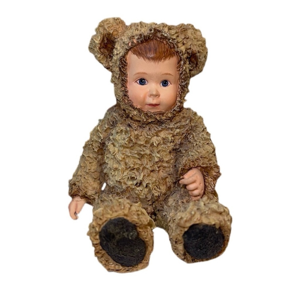 🔥LAST ONE🔥Anne Geddes Enesco Baby BoyBear Figurine Small Is Beautiful 1998